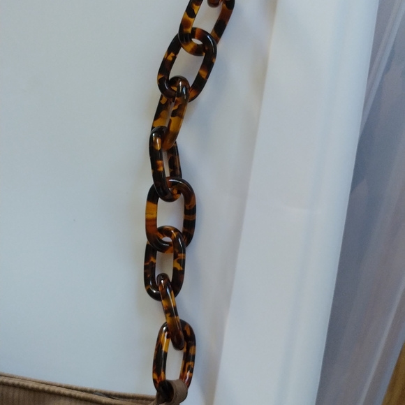 Silver blue bag with acrylic tortoise strap - Picture 6 of 6